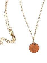 Load image into Gallery viewer, Navajo Pink Sand Necklace with gold filled chain