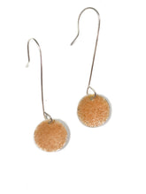 Load image into Gallery viewer, Navajo Pink sand earrings with sterling silver ear wires