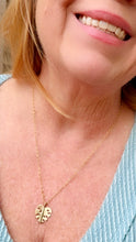 Load image into Gallery viewer, Monstera leaf necklace in brass