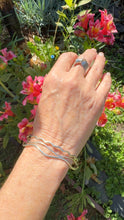 Load image into Gallery viewer, Stack of 3 sterling silver wave bangles