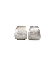 Load image into Gallery viewer, Wide hoop huggie earrings in sterling
