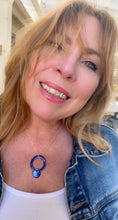 Load image into Gallery viewer, Interplay Necklace in Orange & Blue