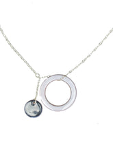 Load image into Gallery viewer, Interplay necklace black and white