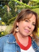 Load image into Gallery viewer, Madrid earrings in orange