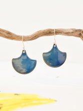 Load image into Gallery viewer, Moroccan Tile Shaped Earrings in Blue