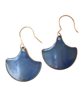 Load image into Gallery viewer, Moroccan Tile Shaped Earrings in Navy