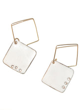 Load image into Gallery viewer, square earrings in White