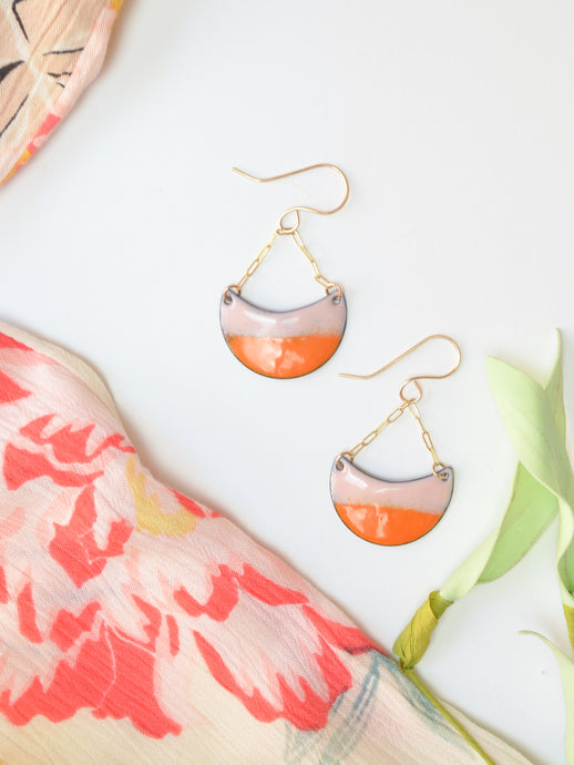 Up the Joy in your Spring and Summer Wardrobe with Pink and Orange Earrings