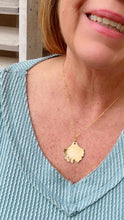 Load image into Gallery viewer, Ginko Necklace in Brass
