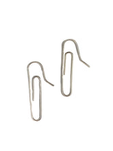 Load image into Gallery viewer, Paperclip earrings in .935 silver
