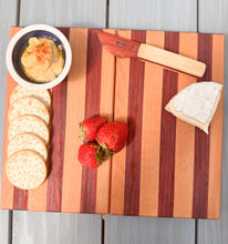 Load image into Gallery viewer, Travel Charcuterie in Padauk and Beech
