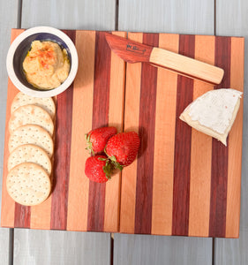 Travel Charcuterie in Padauk and Beech