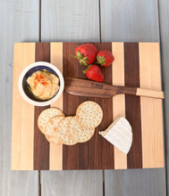 Load image into Gallery viewer, Travel Charcuterie in Walnut &amp; Maple
