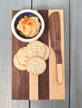 Load image into Gallery viewer, Travel Charcuterie in Walnut &amp; Maple
