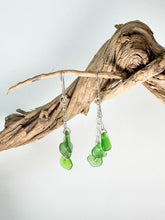 Load image into Gallery viewer, Triple Drop Sea Glass Earrings
