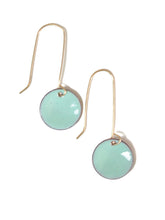 Load image into Gallery viewer, Circular drop earrings in turquoise
