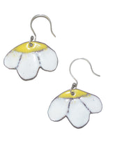 Load image into Gallery viewer, Daisy Shaped Earrings yellow and white
