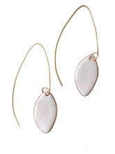 Load image into Gallery viewer, Elliptical Shaped Earrings White
