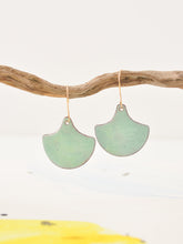 Load image into Gallery viewer, Moroccan Tile Shaped Earrings in Turquoise
