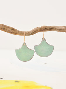 Moroccan Tile Shaped Earrings in Turquoise